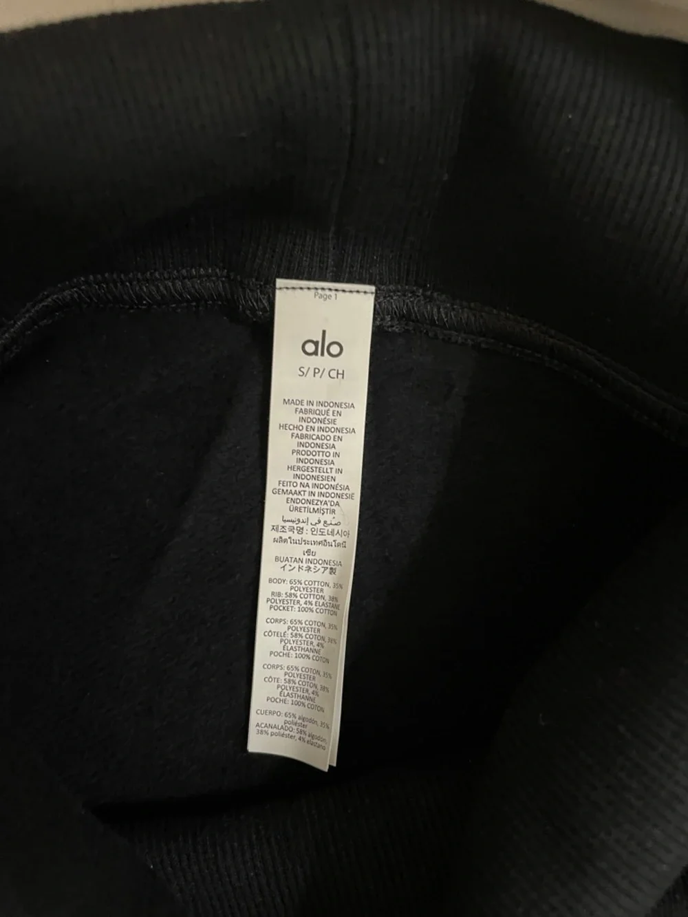 ALO Yoga NWT Hazy Mock Neck Pullover Black Cowl Neck Sweater Size S